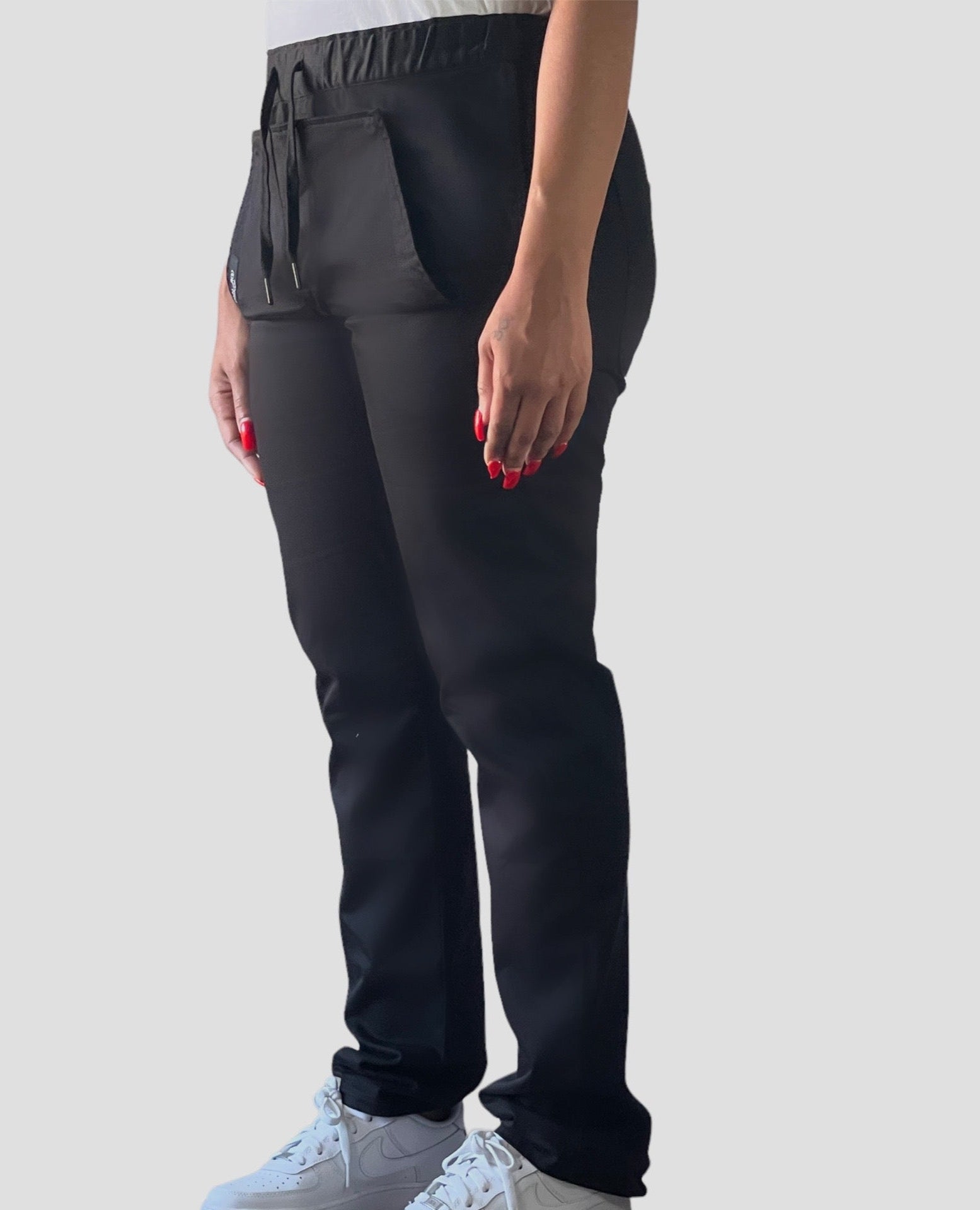 Women's Blk Utility ROO Snap Down Fold ROO Pant – Fanroo